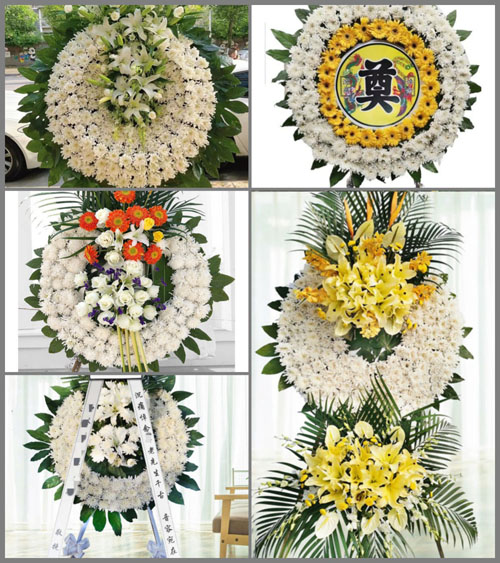 江苏苏州张家港市凤凰镇安庆村花圈速递